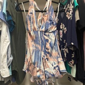 Tye Dye Halter Romper